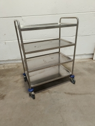 Chariot de service inox 